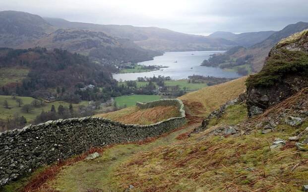 Climbing the Eastern Wainwright Fells from Patterdale in the Lake District, Arnison Crag, Birks & St Sunday Crag. 