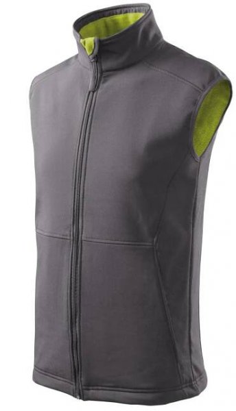 Vesta softshell pánská šedá