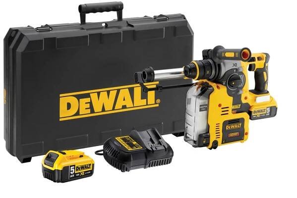 DeWALT DCH275P2 AKU 18V Kombinované kladivo SDS Plus 2x 5,0Ah Li-Ion s odsáváním