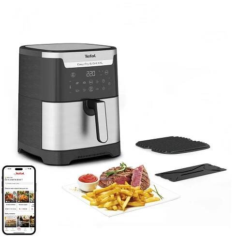 Fritéza horkovzdušná Tefal Easy Fry & Gril XXL EY801D15 černá barva

