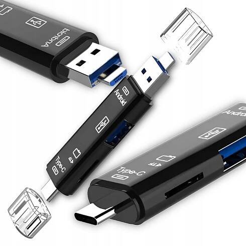 Čtečka paměťových karet microSD USB micro USB SD univerzální adaptér