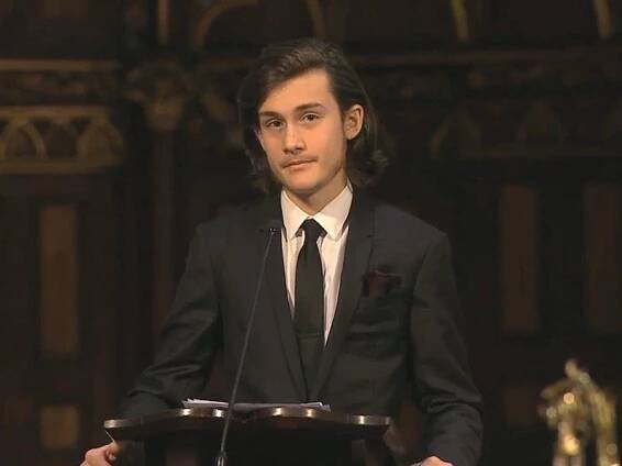 Celine Dion Son Rene-Charles Speech at Dad Rene Angelil's Funeral