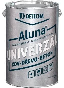 Detecha Aluna barva na kov beton dřevo s obsahem hliníku, stříbřitá, 4 kg
