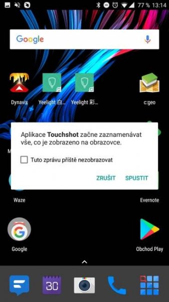 porizeni snimku obrazovky povoleni