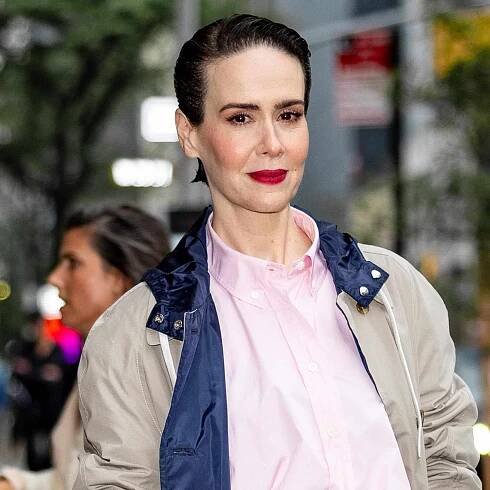Sarah Paulson attends Miu Miu Tales & Tellers at Terminal Warehouse on May 09, 2025 in New York City. 