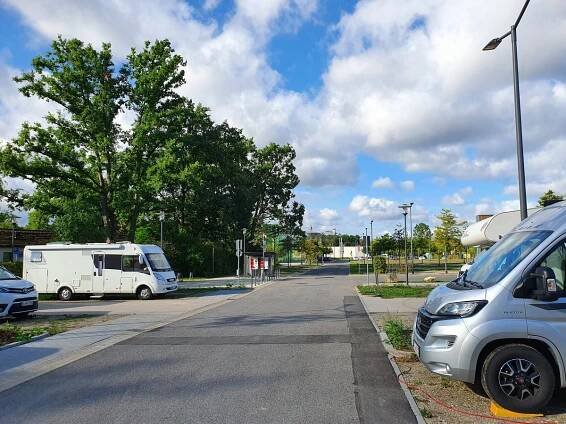 Wohnmobil auf dem Reisemobilstellplatz Bambados
