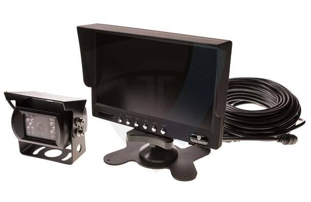 Parkovací systém pro 4 kamery s 7’’ monitorem, 1x kamerou, 15m kabelem (TT.977MQS) - PRACOVNÍ LED OSVĚTLENÍ