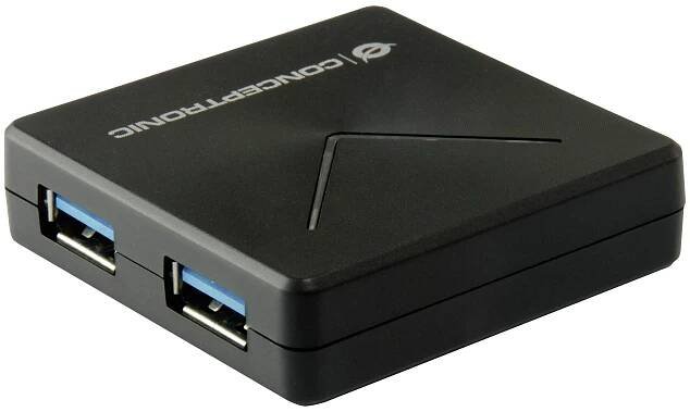 Conceptronic HUBBIES02B 4 porty USB 3.0 hub černá