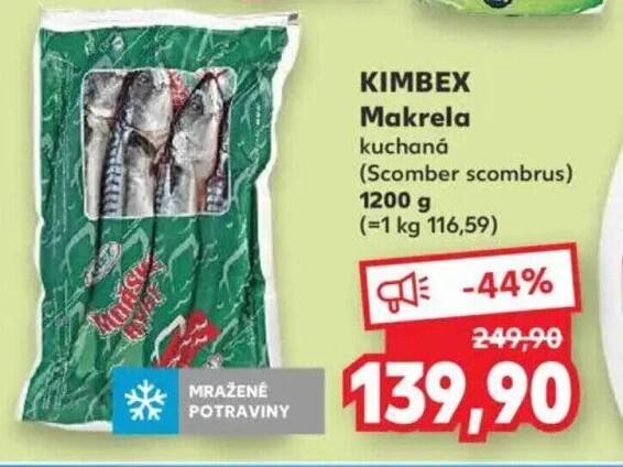 Kaufland KIMBEX Makrela nabídka