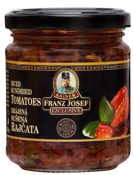 FRANZ JOSEF KAISER Exclusive Rajčata sušená krájená 180 g - Rajčata, Konzervovaná zelenina, Konzervované potraviny, hotová