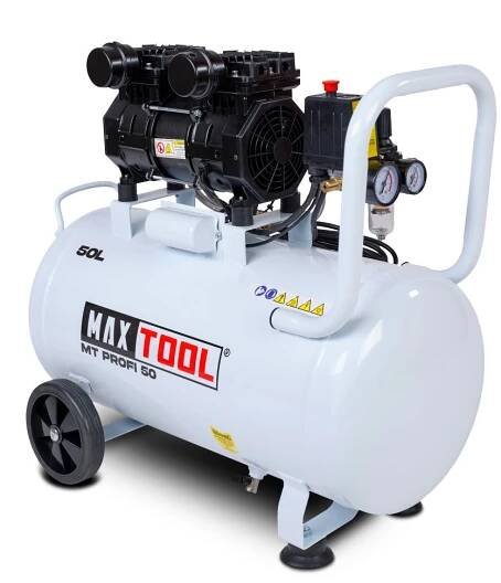Bezolejový kompresor MAXTOOL MT PROFI 50 - 1400W, záruka 3 roky