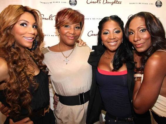 Tamar Braxton, Traci Braxton, Trina Braxton and Towanda Braxton visit the Carol's Daughter Pop Up Store on July 2, 2011 in New Orleans, Louisiana. 