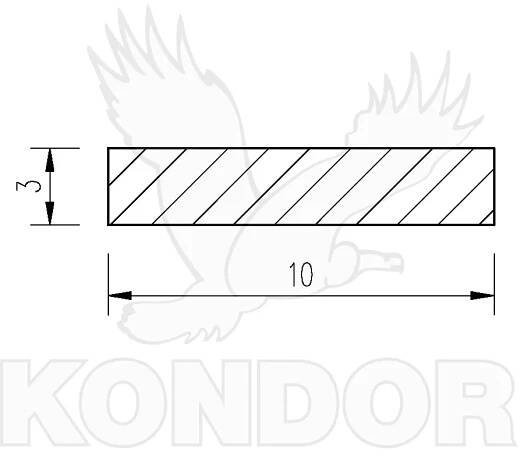 Ocel pásová 10x3 tažená | Kondor s.r.o. 