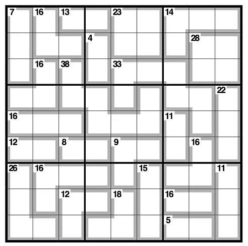 Killer Sudoku - Wikipedia - Killer Sudoku Free Printable | Free | Printable Killer Sudoku Easy