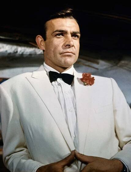 Sean Connery as secret agent 007, James Bond, in the movie Goldfinger.