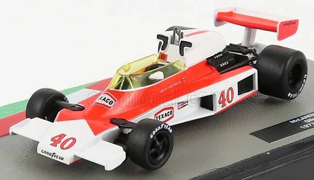 Edicola Mclaren F1 M23 N 40 British Gp 1977 Gilles Villeneuve 1:43 Oranžová Bílá