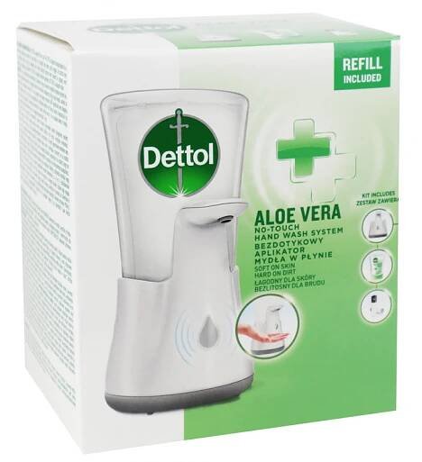 Dettol dávkovač mýdla Aloe strojek +náplň 250ml