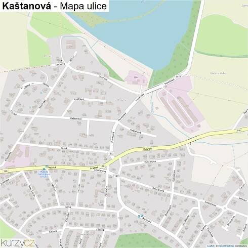 Kaštanová - mapy | Kurzy.cz