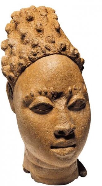 image of a terra-cotta male head