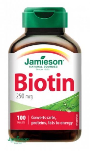 JAMIESON Biotin 250 ug, 100 tablet