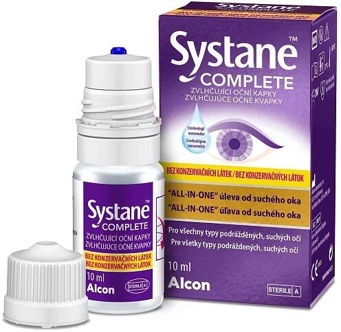 Alcon Systane Complete zvlhčující oční kapky bez konzervačních látek 10 ml od 275 Kč