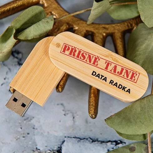 Přísně tajné - USB flash disk s potiskem