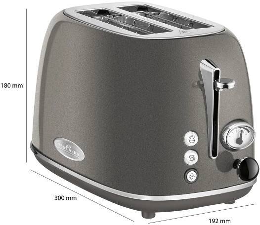 Topinkovač Profi Cook PC-TA 1193 stříbrný/šedý 815 W Přiložené vybavení rošt pro ohřev pečiva