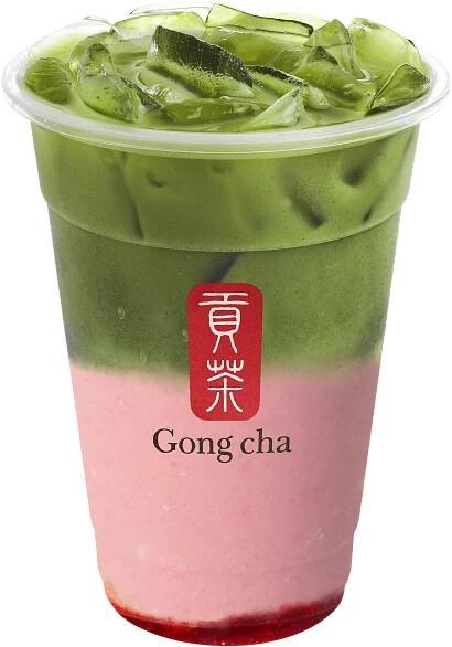 Strawberry Matcha Latte