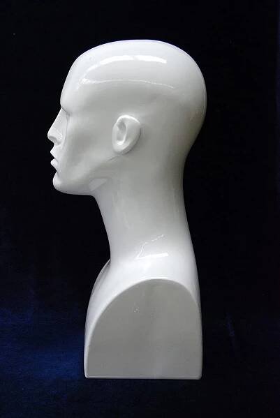 Gloss White Plastic Male Display Head MM-ERAW-GW