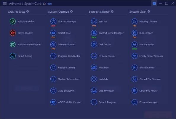 Download Advanced SystemCare 18.3.0.240 (Free/Pro)