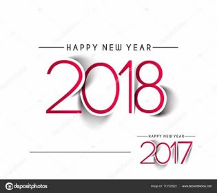 Šťastný nový rok 2017 a 2018 Text návrhu