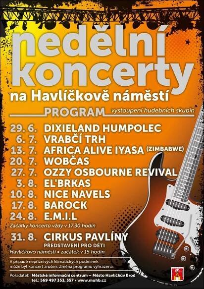 27.07.2014 - Nedělní koncerty - Havlíčkův Brod - Ozzy Osbourne revival