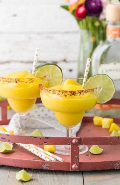 Super snadné chilli mango margarity s nealkoholickým nápojem 12
