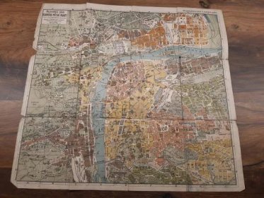 Starou mapu Prahy z roku 1943 včetně písemného průvodce + další mapy - Knihy a časopisy