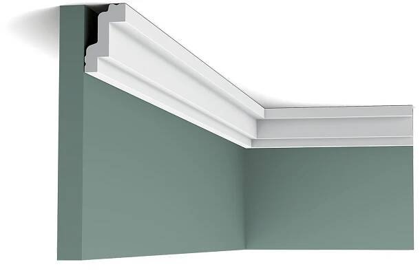 Designová dekorační stropní lišta 200 x 2,6 x 4,2 cm CB531N, Durofoam, Orac Decor