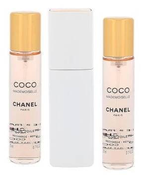 Chanel Coco Mademoiselle 3x 20 ml Toaletní voda pro ženy Twist and Spray 20 ml tester