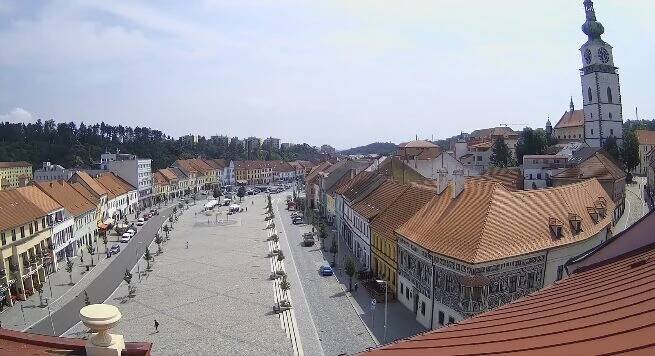 Třebíč - Pohled na Karlovo náměstí