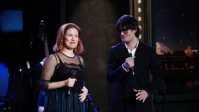 Zuzana Norisová s Davidem Krausem v Show Jana Krause