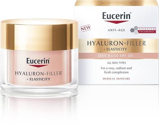 Eucerin Hyaluron-Filler + Elasticity denní krém Rosé SPF30, 50 ml