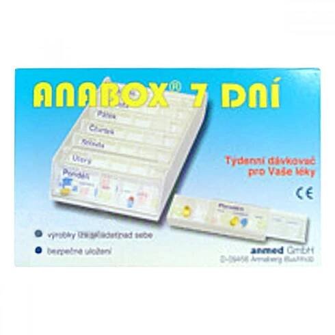 Dávkovač na léky ANABOX 7 dní bílý - srovnání cen | Leano.cz