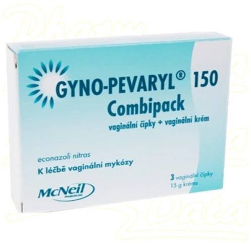 Gyno-Pevaryl Combipack150mg+10mg crm+vag.glb.3+15g