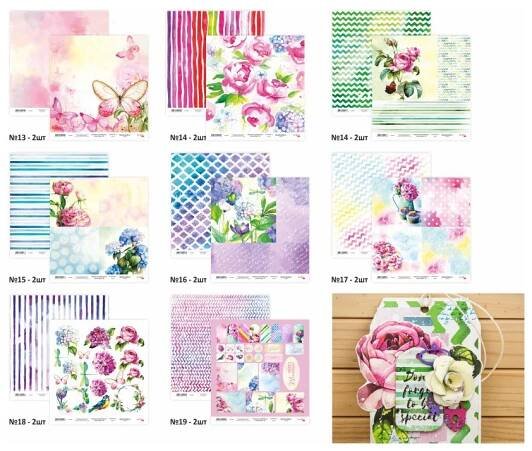 Papíry na scrapbooking v různých motivech - sady | Davona