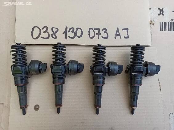 4x VSTŘIK - č. 038130073AJ - VW 1.9TDi 74KW ATD