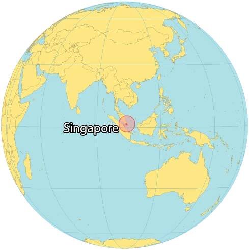 Singapore World Map