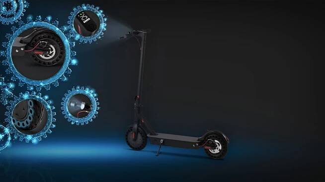 Led světlo u Elektrické koloběžky Scooter Two S60_04