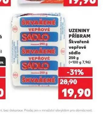 Kaufland Škvařené vepřové sádlo nabídka