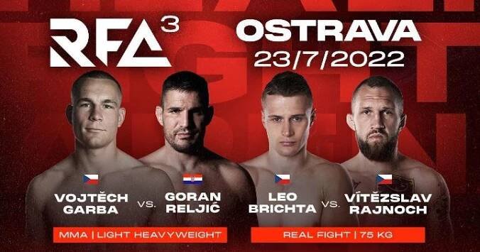 RFA 3 Ostrava: Brichta vs. Rajnoch datum, kurzy a livestream