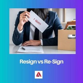 Resign vs