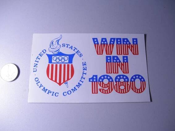 OLYMPIÁDA - 1980 - USA - SAMOLEPKA
