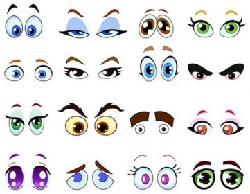 Kreslené oči — Stockový vektor